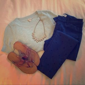 J.Crew Short Sleeve Scoop Neck Sweater